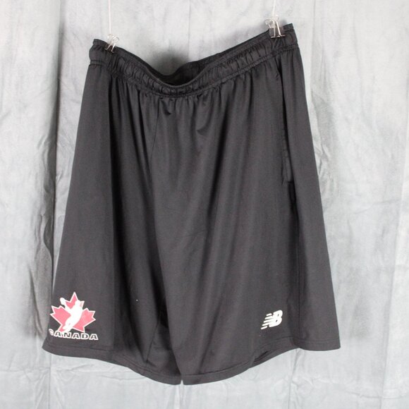 Team Canada Lacrosse Shorts - Screened Graphic by New Balance - Men's Large - Picture 1 of 6